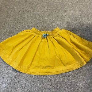 Mini Boden Yellow Mini Skirt